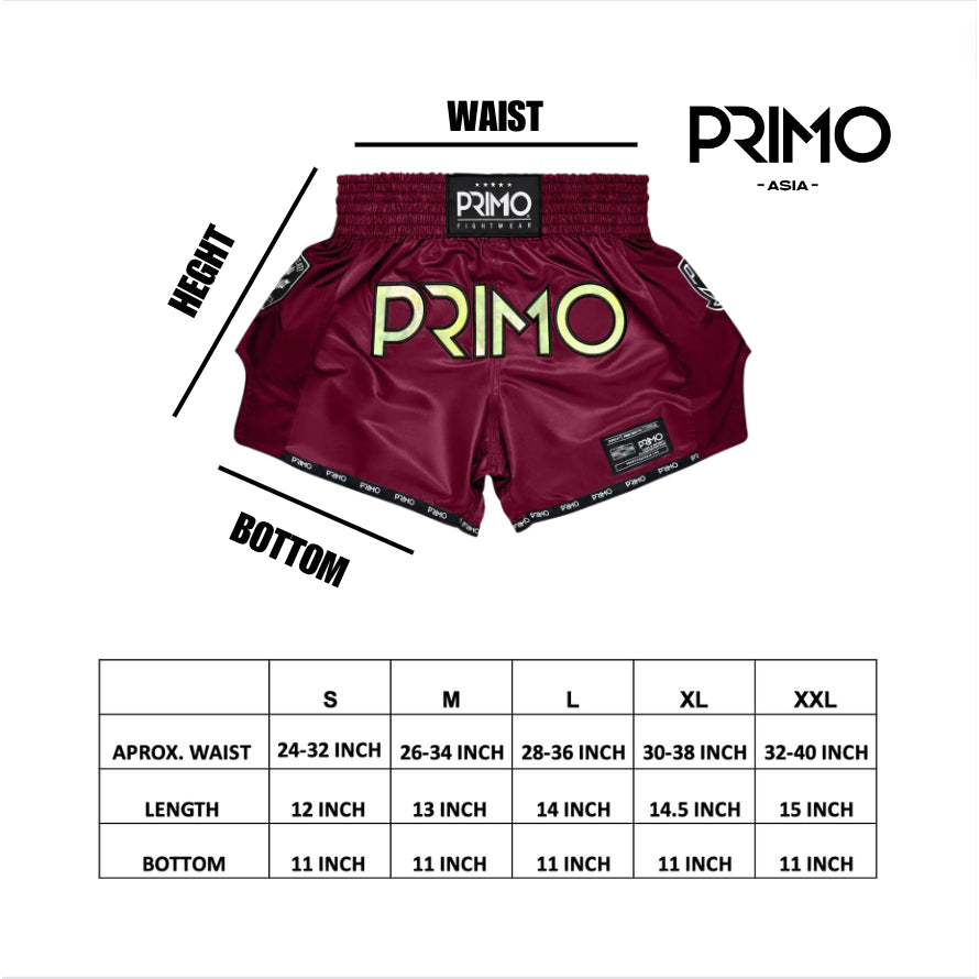 PRIMO Muay Thai Shorts - Hologram Series - Valor Red