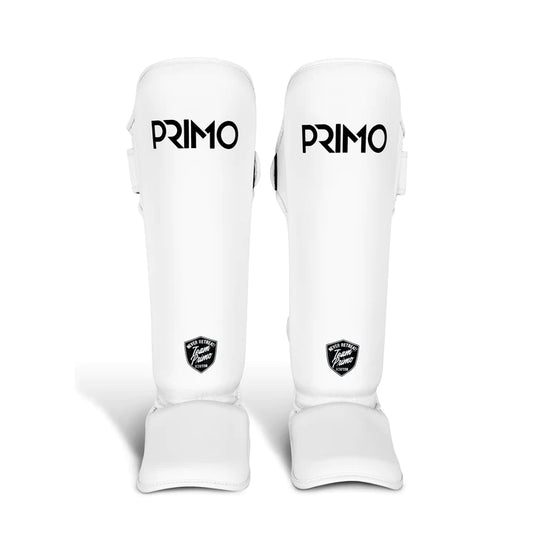 PRIMO Classic Muay Thai Shinguard White