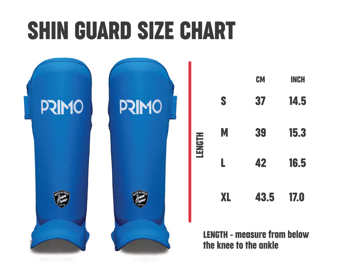 PRIMO Classic Muay Thai Shinguard Arctic Blue