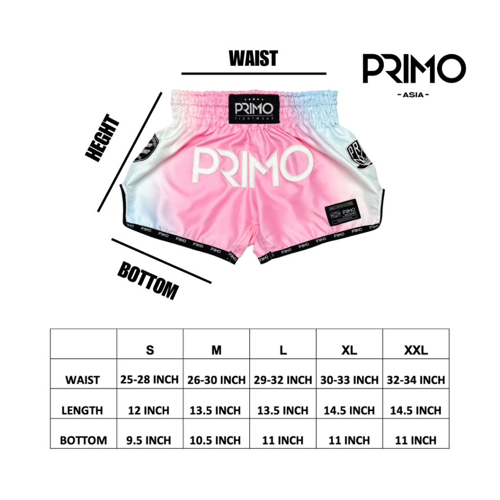 Primo Muay Thai Shorts - Free Flow Series - Miami Lights