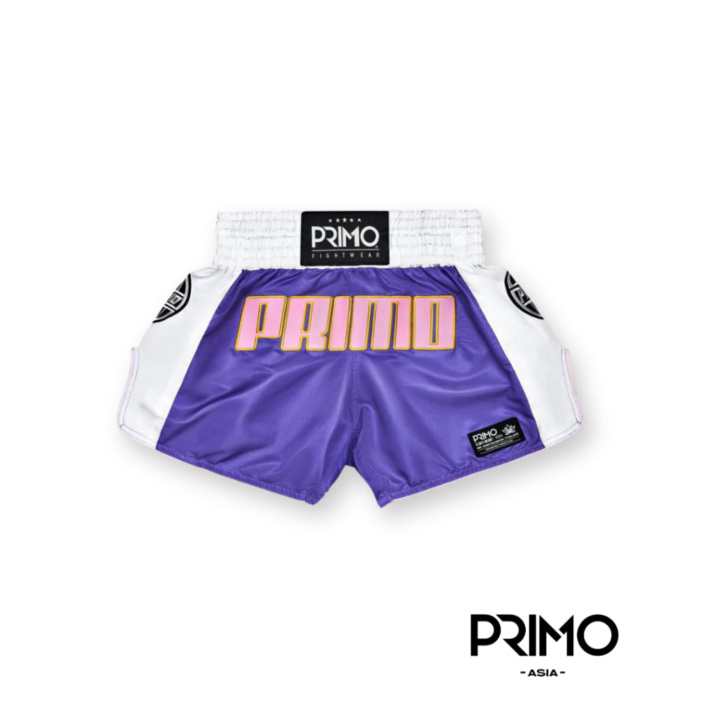 PRIMO Trinity Series Microfiber Muay Thai Shorts - Purple